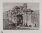 Porta S. Pancrazio, acquaforte di Domenico Amici su disegno di Carlo Werner in “Vedute dell’assedio di Roma del 1849” (Biblioteca di Storia moderna e contemporanea, Roma)