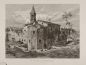 S. Pietro in Montorio, acquaforte di Domenico Amici su disegno di Carlo Werner in “Vedute dell’assedio di Roma del 1849” (Biblioteca di Storia moderna e contemporanea, Roma)