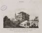 La Villa Spada ..., litografia, in “Nuova raccolta delle principali vedute di Roma ...”, edita da Pietro D’Atri, 1849 (Biblioteca di Storia moderna e contemporanea, Roma)