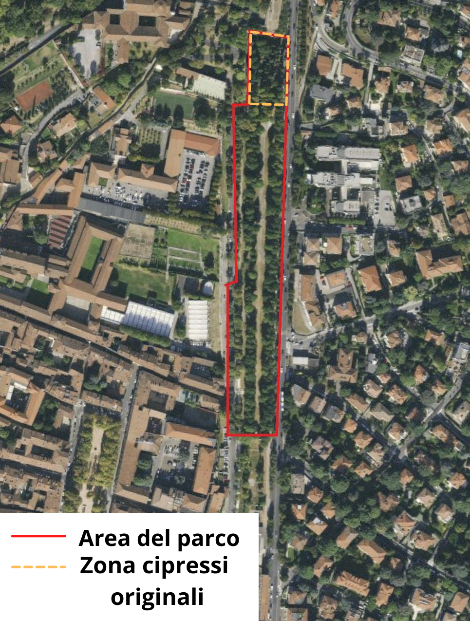 Area del parco ritagliata